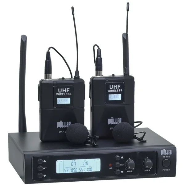 Wöller W-102 YY Çift Yaka Kablosuz Mikrofon Seti