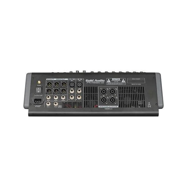 Gold Audio PRO-M 612P 12 Kanal Power & Mixer 2x1000W, Çift Efekt, Bluetooh, USB, Kayıt