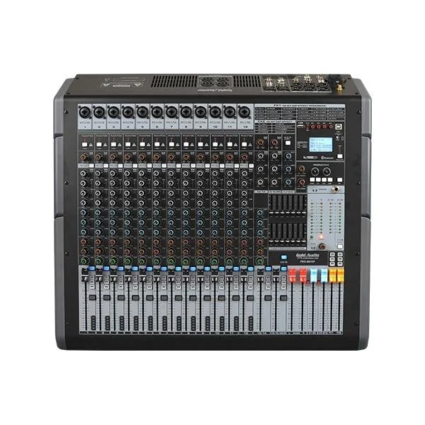 Gold Audio PRO-M 616P 16 Kanal Power & Mixer 2x1000W, Çift Efekt, Bluetooh, USB, Kayıt