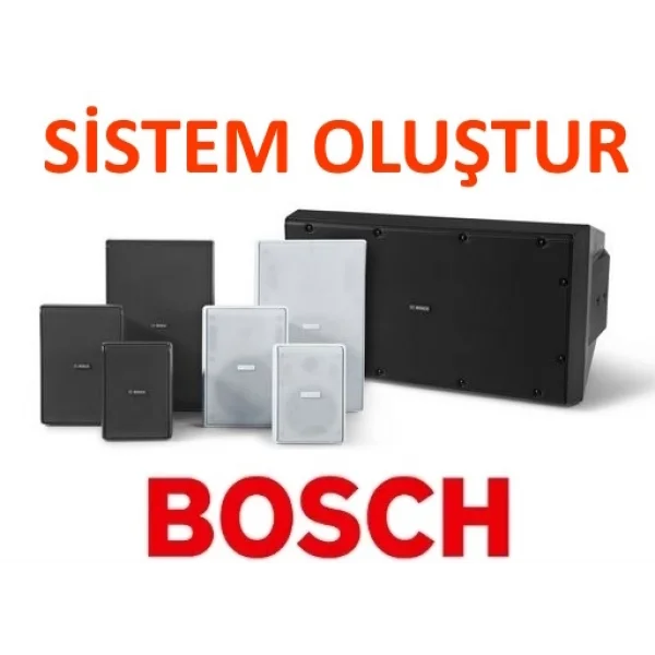 BOSCH SET Arka Plan Müziği için Ses Sistemini kendin oluştur (100V Hat Trafolu )