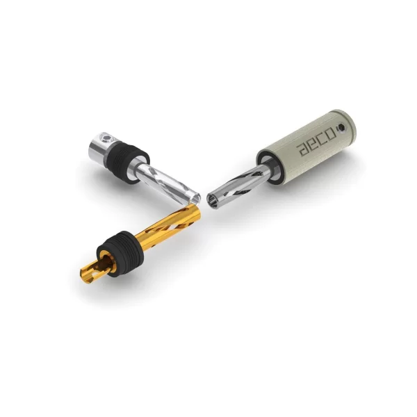 AECO ABP 1111R Rhodium Banana Plug 4 Adet Fiyatıdır