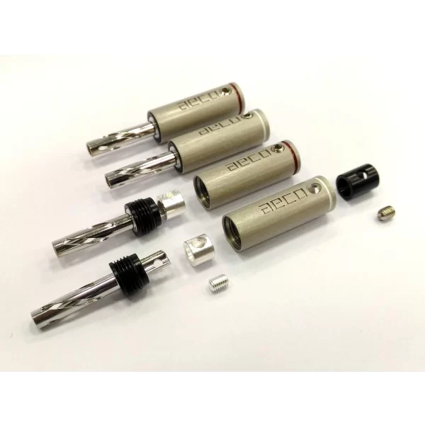 AECO ABP 1111R Rhodium Banana Plug 4 Adet Fiyatıdır
