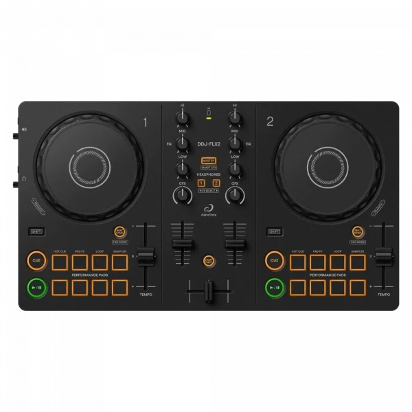 ALPHATHETA DDJ-FLX2 2 Kanal rekordbox DJ Kontrol Ünitesi (Mac/PC/iOS/Android Uyumlu)
