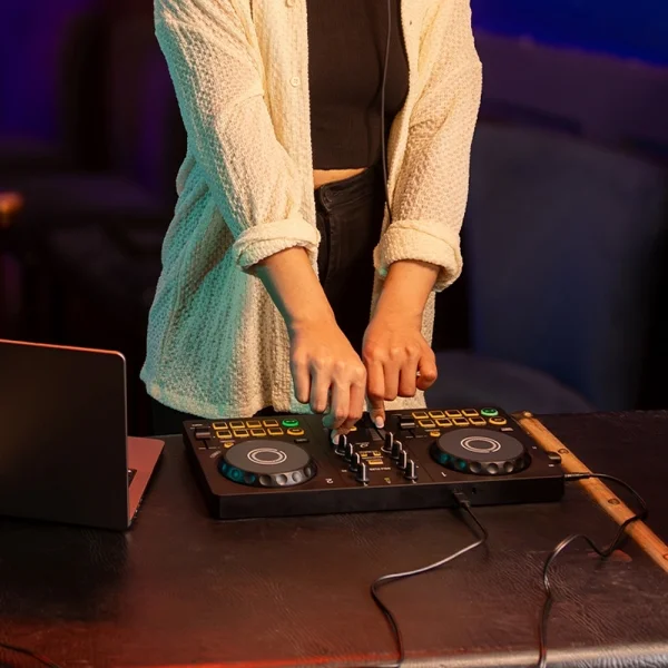 ALPHATHETA DDJ-FLX2 2 Kanal rekordbox DJ Kontrol Ünitesi (Mac/PC/iOS/Android Uyumlu)