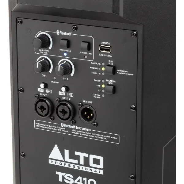 Alto Professional TS410 10 2000W Bluetooth, DSP ve App Control Özellikli Aktif Hoparlör