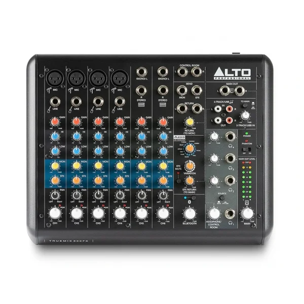Alto TRUE MIX800FX 8 input Mixer with Bluetooth USB