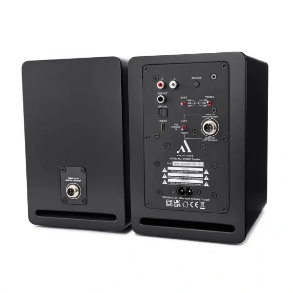 Argon Audio Studio 3 USB-C/Bluetooth/Optik Bağlantılı Aktif Hoparlör (Siyah)