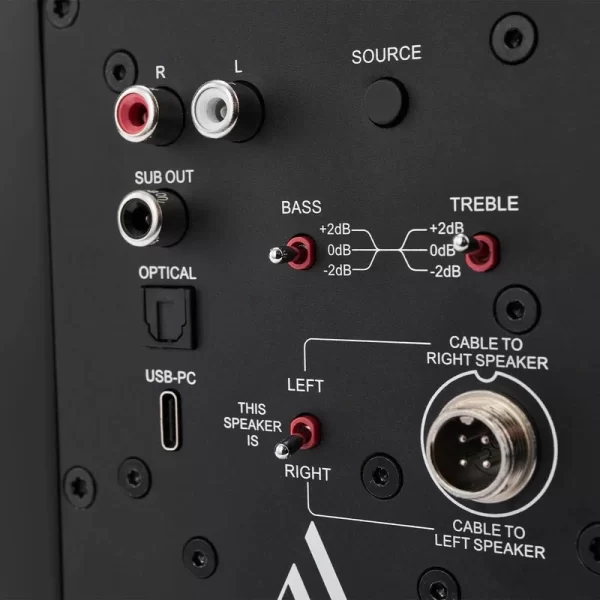 Argon Audio Studio 3 USB-C/Bluetooth/Optik Bağlantılı Aktif Hoparlör (Siyah)