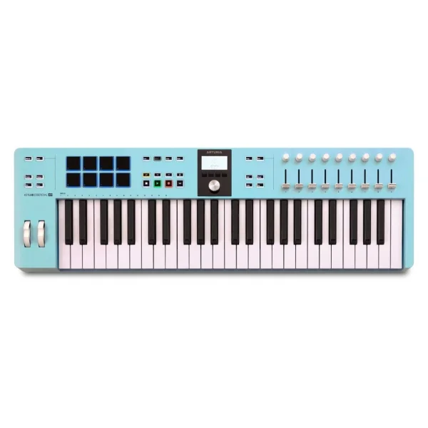 Arturia KeyLab Essential 49 mk3 (Sınırlı Sayıda Özel Üretim) 3.Nesil Akıllı MIDI Kontrolcü (49 Tuş) - Aqua / Rose Quartz