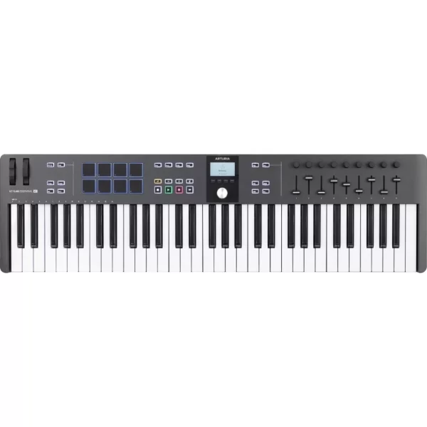 Arturia KeyLab Essential 61 mk3 - Alpine White 3.Nesil Akıllı MIDI Kontrolcü (61 Tuş) - Sınırlı Üretim Full Beyaz Tasarım