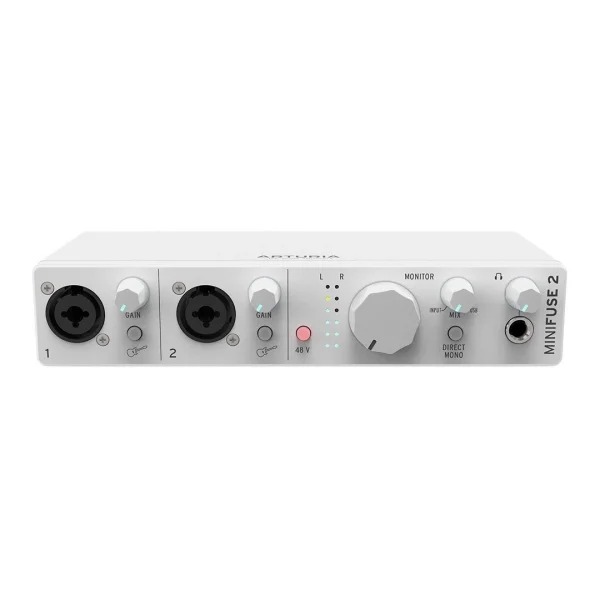 Arturia MiniFuse 2 2-Giriş / 2-Çıkış, 24-bit 192 kHz, MIDI, USB-C taşınabilir ses kartı