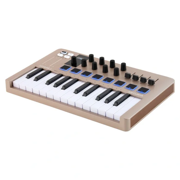 Arturia MiniLab 3 Champagne USB MIDI Controller Limited Edition