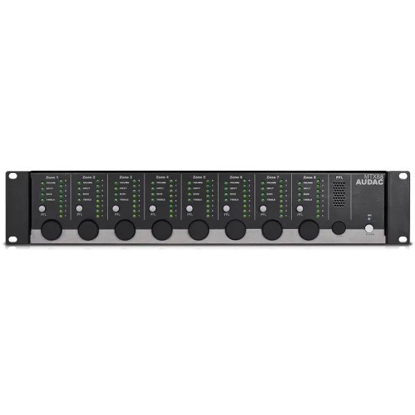 Audac MTX88 8-zone audio matrix