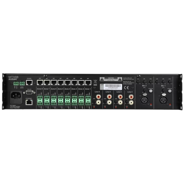 Audac MTX88 8-zone audio matrix