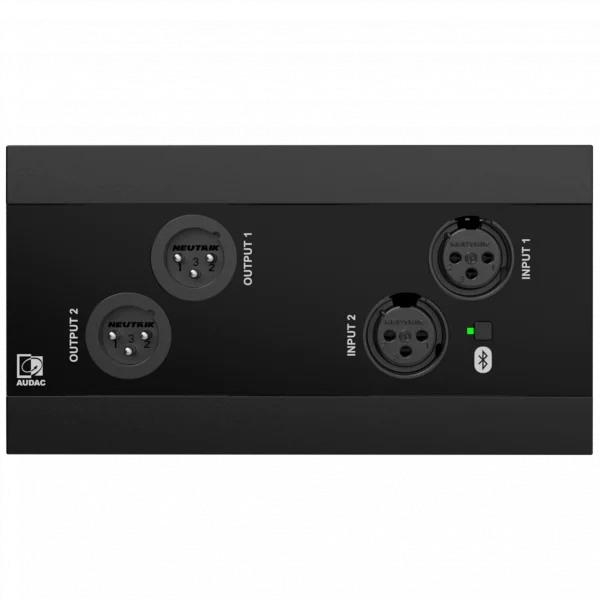 Audac NWP222 Network in- & output panel - 2 x XLR in- & out + BT (4 x 2 CH) 