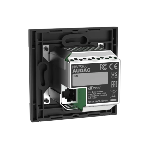Audac NWP300/B Network input panel - BT + 3,5 mm jack (4 CH) 
