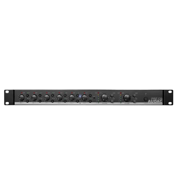 Audac PRE126 | 2-zone 6 Kanal Stereo Preamplifier Mixer | Bluetooth 4.2