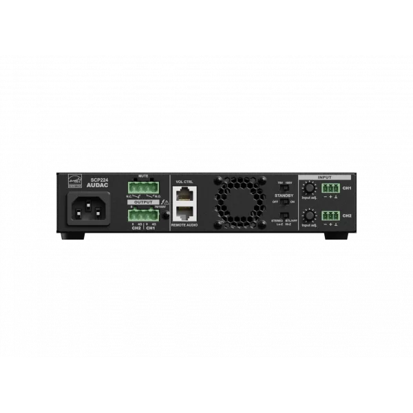 Audac SCP212 Compact Power amplifier 2x120W/4-ohm 240W/100V