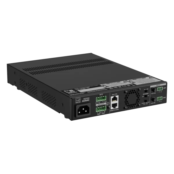 Audac SCP212 Compact Power amplifier 2x120W/4-ohm 240W/100V