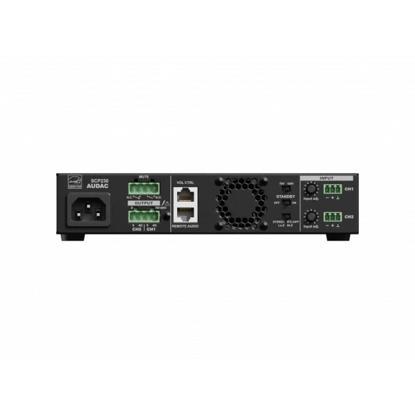 Audac SCP230 Compact Power Amplifier 2x300W/4-ohm 600W/100V