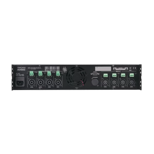 Audac SMQ500 DSP Quad Power Amplifier 4x500W/4-ohm