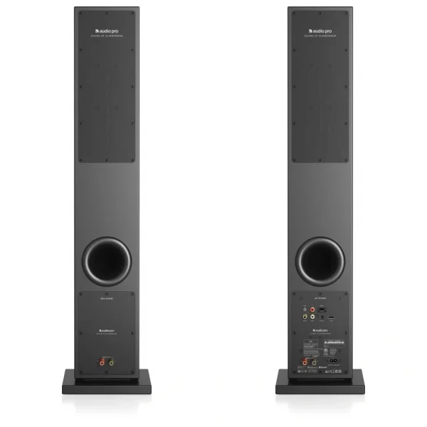 Audio Pro A38 Siyah Aktif Kule Tipi Multiroom Akıllı Ev Hoparlör Seti(Çift)