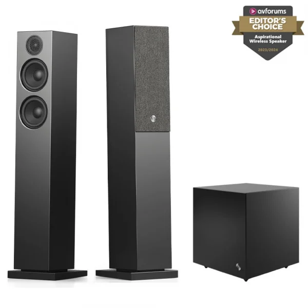 Audio Pro A38+SW-5 Siyah 2+1 Aktif Multiroom Akıllı Ev Hoparlörü Seti