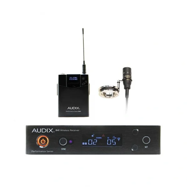 AUDIX AP41FLUTEB ADX10FLP Kondenser Mikrofonlu ve Asma Aparatlı R41 Alıcı &  B60 Bodypack Verici