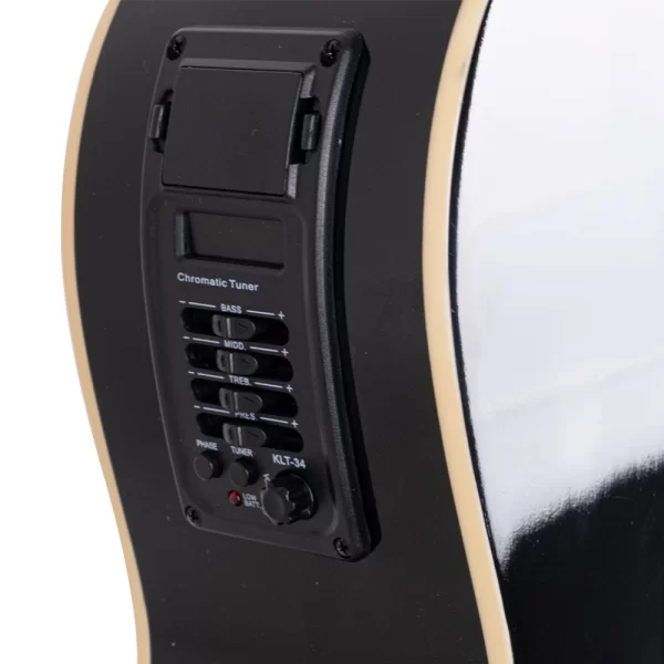 Barcelona LC 3900 CEQ BK Elektro Klasik Gitar