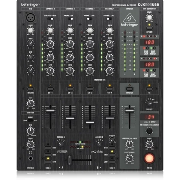 Behringer Pro Mixer DJX900USB 5 Kanallı USB Dj Mikser