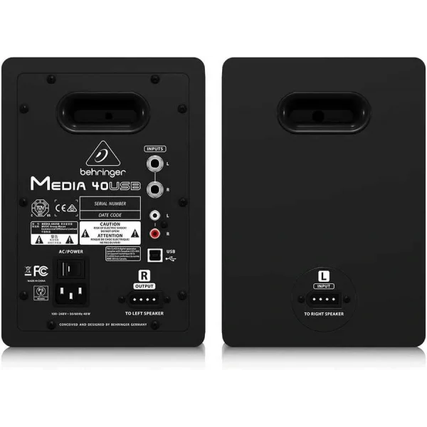 Behringer MEDIA 40USB 4” 150W Monitor Hoparlör