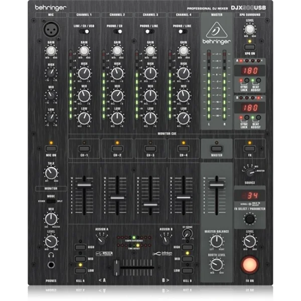 BEHRINGER Pro Mixer DJX900USB 5 Kanallı USB Dj Mikser
