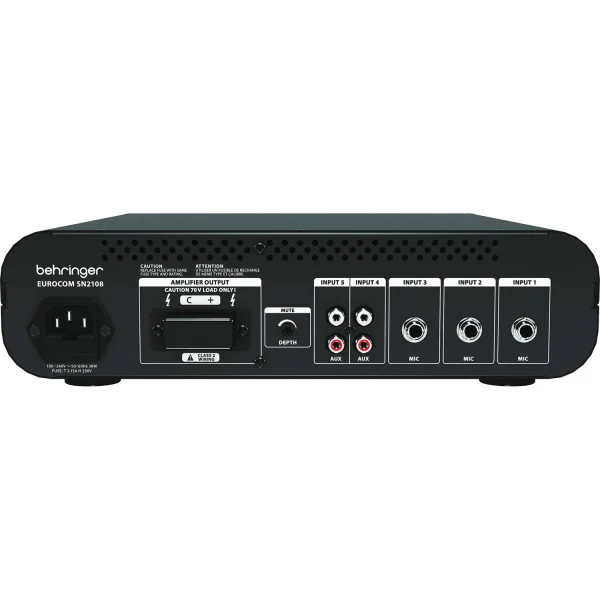 Behringer SN-2108 5 Kanal Mixer-Amplifier 80W 100V
