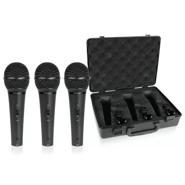 BEHRINGER ULTRAVOICE XM1800S 3lü Dinamik Kardioid Mikrofon Seti