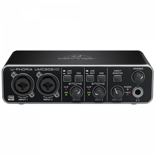 Behringer UMC202HD - 2x2, 24-Bit/192kHz USB Ses Kartı