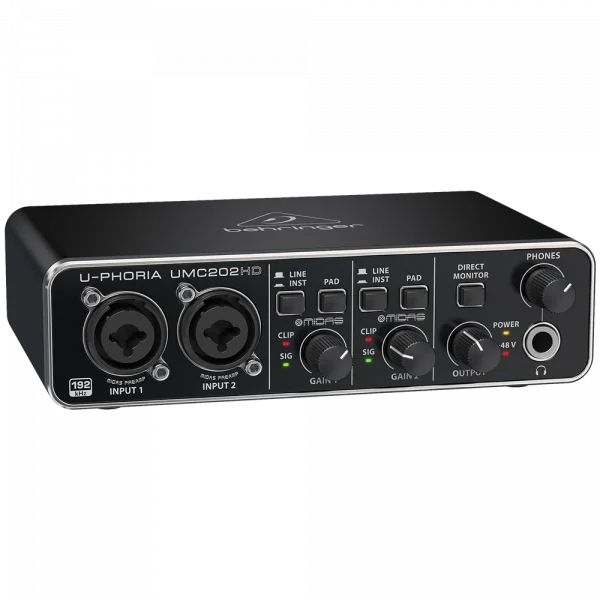 Behringer UMC202HD - 2x2, 24-Bit/192kHz USB Ses Kartı