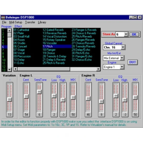 Behringer DSP1000 Dijital Efekt İşlemcisi