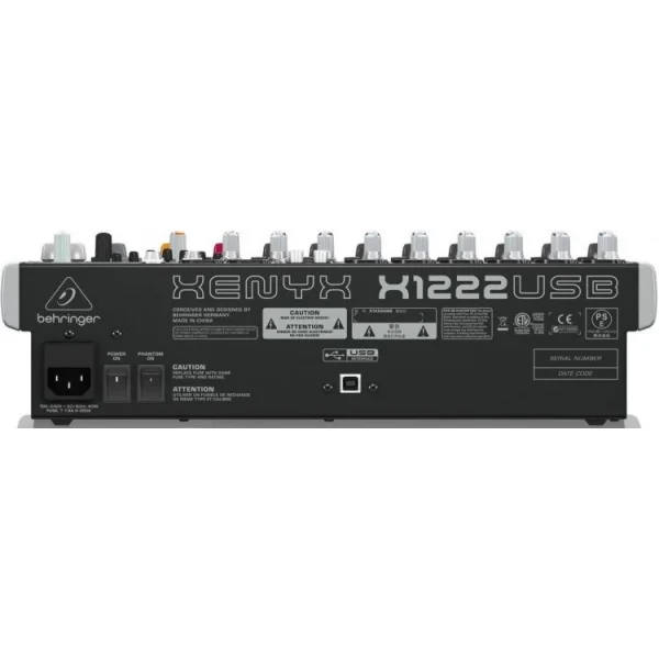 Behringer X1222USB 12-Kanal 2/2-Bus Analog Mixer