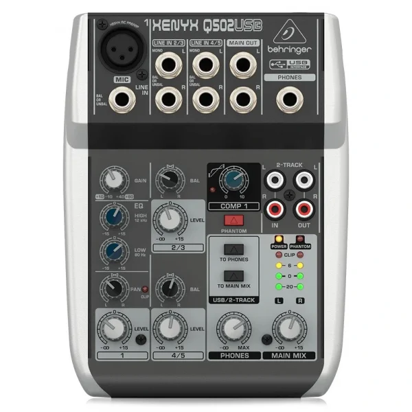 Behringer Xenyx Q502usb 5 Kanal Usb Analog Mikser