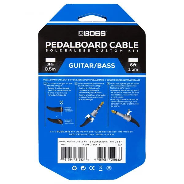BOSS BCK-6 Pedalboard Kablo Seti