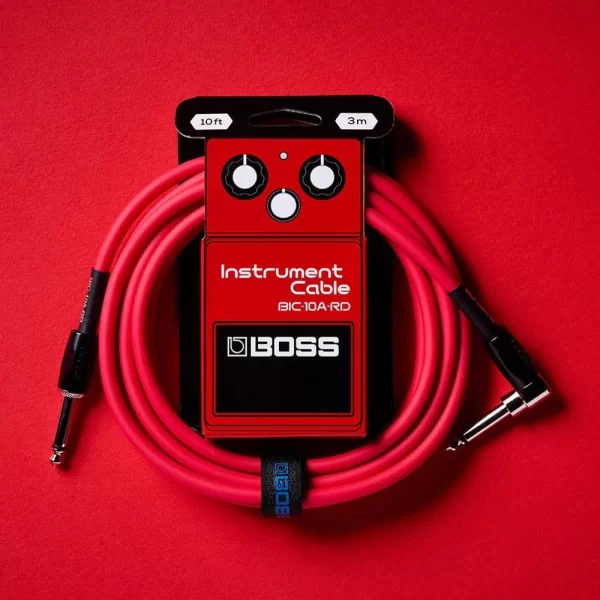 BOSS BIC-10A-RD Düz/L Uçlu 3m Enstrüman Kablosu