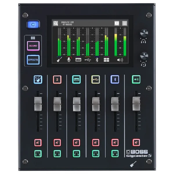 BOSS GCS-5 Gigcaster 5 Podcast Gaming Canlı Yayın Ses Mikseri