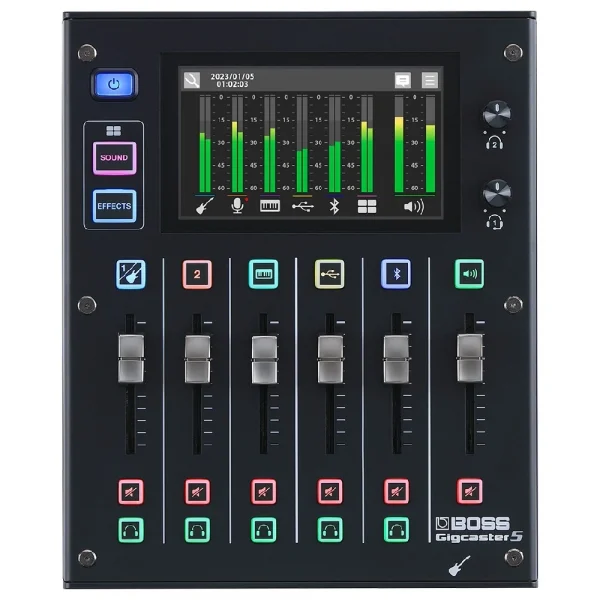 BOSS GCS-5 Gigcaster 5 Podcast Gaming Canlı Yayın Ses Mikseri