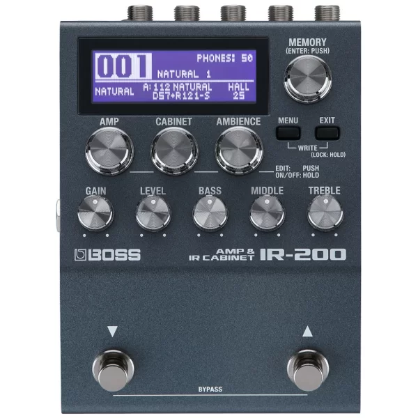 BOSS IR-200 Amfi &  Kabin Simülatör Pedalı