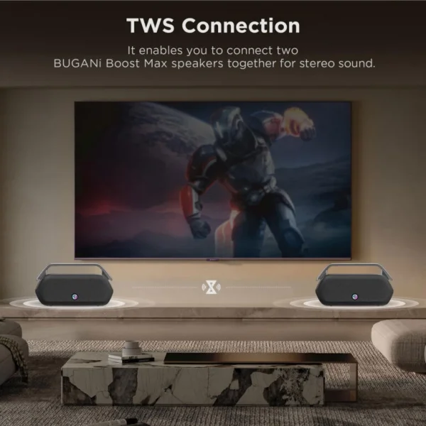 BUGANI Boost Max Şarjlı Bluetooth Hoparlör 240W