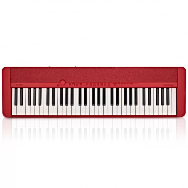 CASIOTONE CT-S1RDC 61 Tuş Piyano Stili Hassasiyetli Standart Kırmızı Org (Adaptör Dahil)