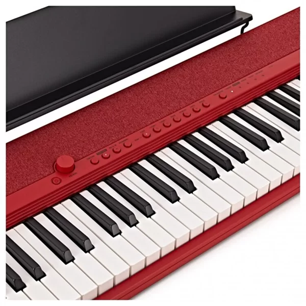 CASIOTONE CT-S1RDC 61 Tuş Piyano Stili Hassasiyetli Standart Kırmızı Org (Adaptör Dahil)