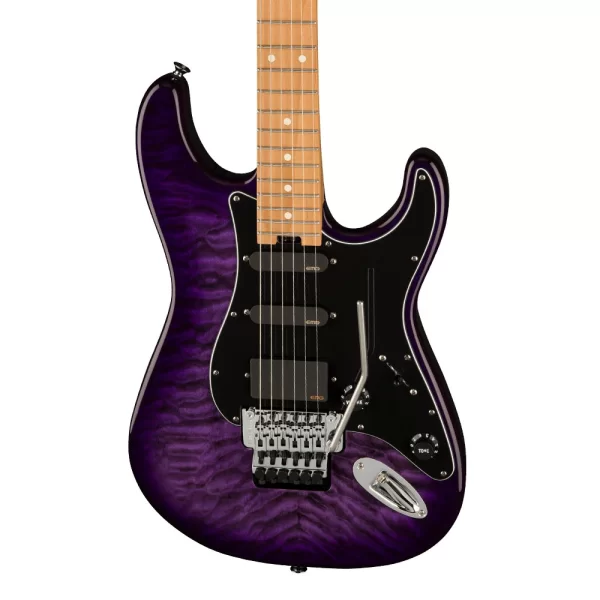 Charvel Marco Sfogli Signature Pro Mod So-Cal Style 1 HSS FR QM Karamelize Akçaağaç Klavye Transparent Purple Burst Elektro Gitar