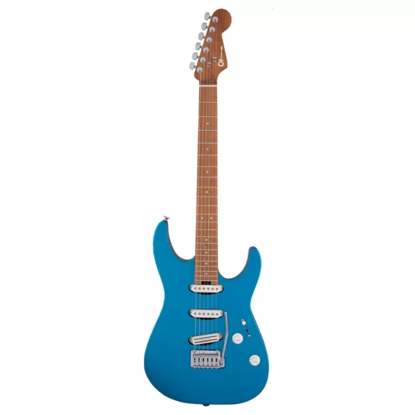 Charvel Pro Mod DK22 SSS 2 Point Tremolo Karamelize Akçaağaç Klavye Electric Blue Elektro Gitar