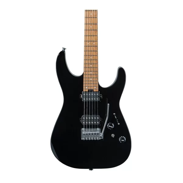 Charvel Pro Mod DK24 HH 2PT Karamelize Akçaağaç Klavye Gloss Black Elektro Gitar